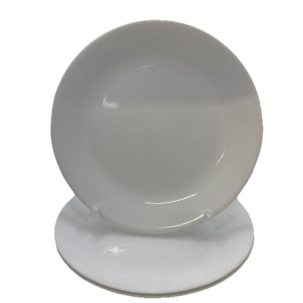 3 Corelle‎ 10 1/4" White Dinner Plates - Vintage NO Chips or Cracks